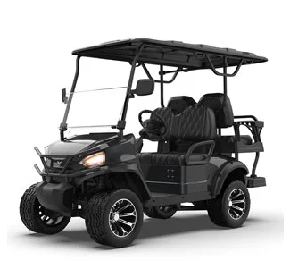 GGL 2 2 Seater Black Lifted Golf Cart