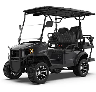 GHL 2 2 Seater Black Lifted Golf Cart