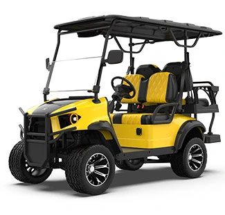 GHL 2 2 Seater Yellow Lifted Golf Cart